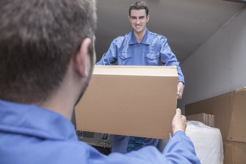 Professional removal company van serving Vauxhall residential move