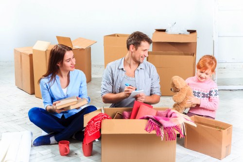 Reliable Vauxhall removal service preparing items for safe loading