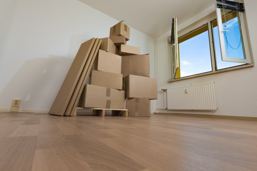 Professional house removals team organising a move in Vauxhall