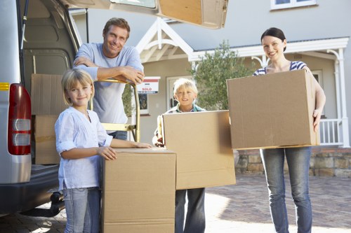 Packing boxes and moving supplies used by removal companies in Vauxhall