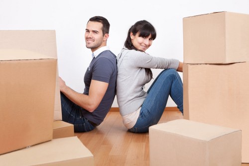 Organised student move checklist and packed boxes for Vauxhall relocation