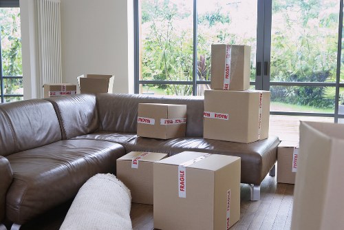IT equipment and office furniture being prepared for relocation in Vauxhall
